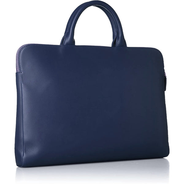 将图片加载到图库查看器,Trion AA112 13" Leather Bag Navy, Trion, Briefcase, 13-leather-laptop-bag-navy-aa112d, Blue, Cityluxe