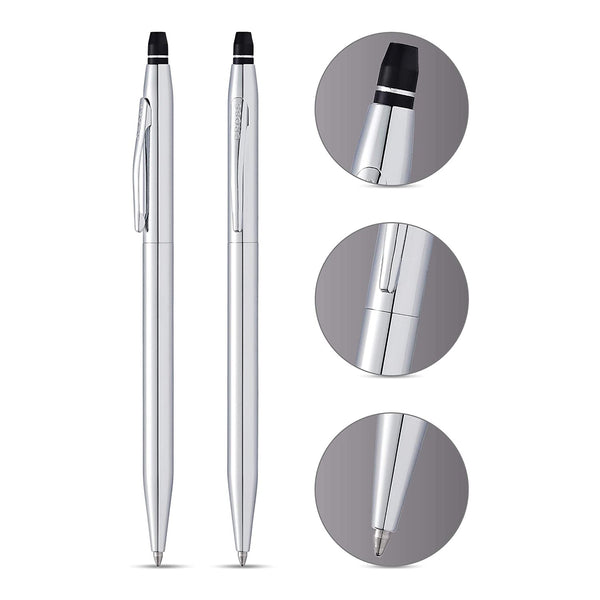 이미지를 갤러리 뷰어에 로드 , Cross Click Lustrious Chrome Ballpoint Pen, Cross, Ballpoint Pen, cross-click-lustrious-chrome-ballpoint-pen, , Cityluxe
