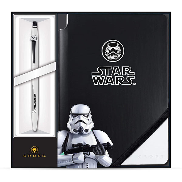 将图片加载到图库查看器,Cross Click Star Wars Stormtrooper Rollerball Pen With Jot Zone Journal Gift Set, Cross, Gift Set, cross-click-star-wars-stormtrooper-rollerball-pen-with-jot-zone-journal-gift-set, , Cityluxe