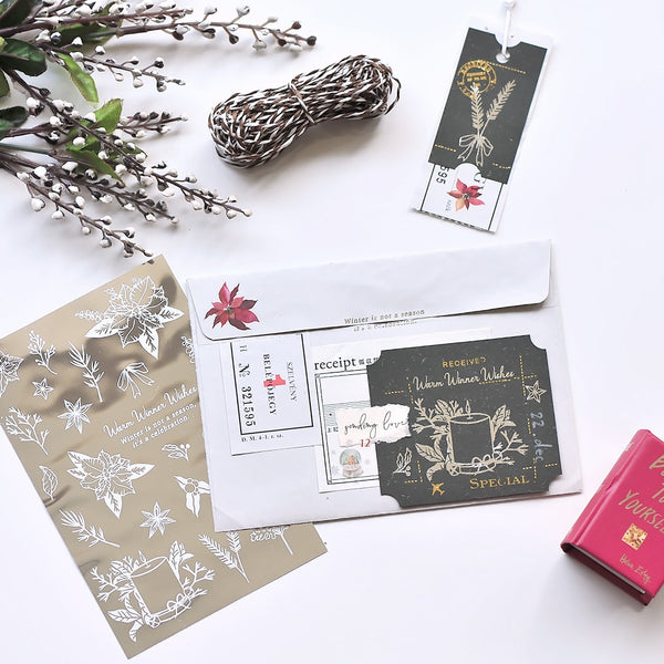 将图片加载到图库查看器,MU Craft Silver Foil Christmas Print-On Sticker 002, MU Craft, Print-On Sticker, mu-craft-silver-foil-christmas-print-on-sticker-002, , Cityluxe