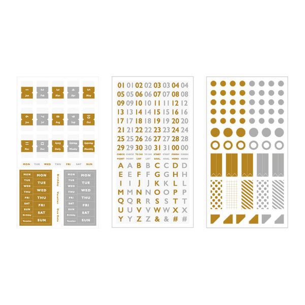 이미지를 갤러리 뷰어에 로드 , BGM Gold Note Sticker, BGM, Note Sticker, bgm-gold-note-sticker-bn-st04, For Crafters, washi tape, Cityluxe
