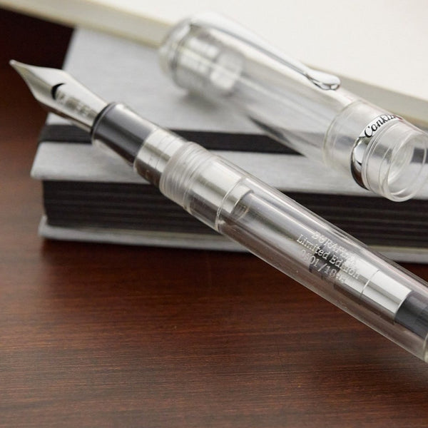 将图片加载到图库查看器,Conklin Duraflex Demo Limited Edition Fountain Pen, Conklin, Fountain Pen, pre-order-conklin-duraflex-demo-limited-edition-fountain-pen, Clear, Cityluxe