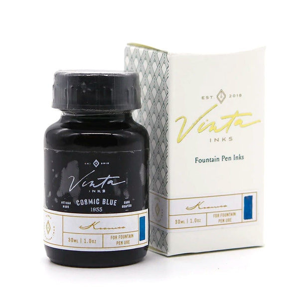 将图片加载到图库查看器,Vinta Inks 30ml Ink Bottle Cosmic Blue, Shimmer (Kosmos 1955), Vinta Inks, Ink Bottle, vinta-inks-30ml-ink-bottle-cosmic-blue-shimmer, Blue, Inktober22, shimmering, Cityluxe