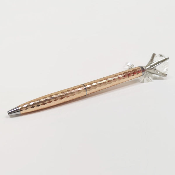 将图片加载到图库查看器,Helen Kelly Diamond Charm Pen Rose Gold, Helen Kelly, Ballpoint Pen, helen-kelly-diamond-charm-pen-rose-gold, For Students, Gold, pen under $30, Cityluxe