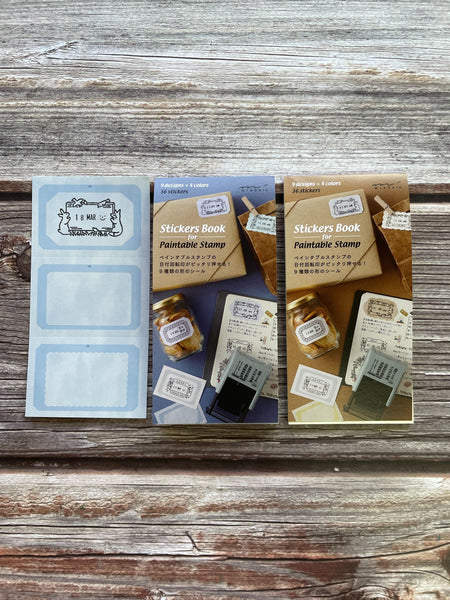 Load image into Gallery viewer, Midori Stickers Book For Paintable Rotating Stamp - Cold Colors