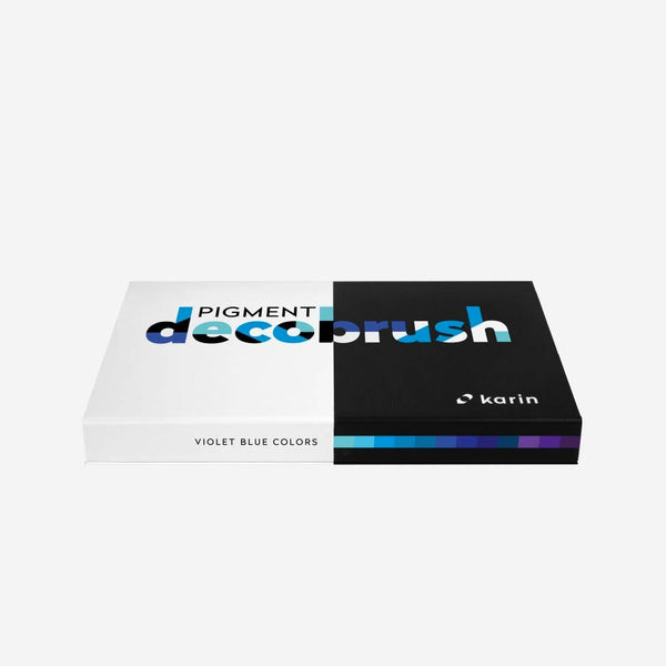 将图片加载到图库查看器,Karin PIGMENT Decobrush Violet-Blue Colors Collection, Karin, Brush Pen, karin-pigment-decobrush-violet-blue-colors-collection, , Cityluxe
