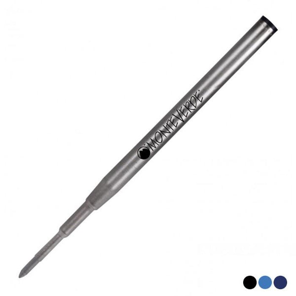 画像をギャラリービューアに読み込む, Monteverde Capless Gel Refill To Fit Montblanc Ballpoint Pen (Medium) Blue Black, Monteverde, Ballpoint Pen Refill, monteverde-capless-gel-refill-to-fit-montblanc-ballpoint-pen-medium-blue-black, Blue, Ink & Refill, M4, Monteverde, Monteverde Refill, Cityluxe