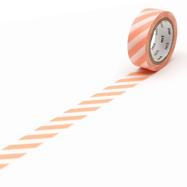 이미지를 갤러리 뷰어에 로드 , MT Deco Washi Tape Stripe Salmon Pink, MT Tape, Washi Tape, mt-deco-washi-tape-stripe-salmon-pink, 7m, Cityluxe