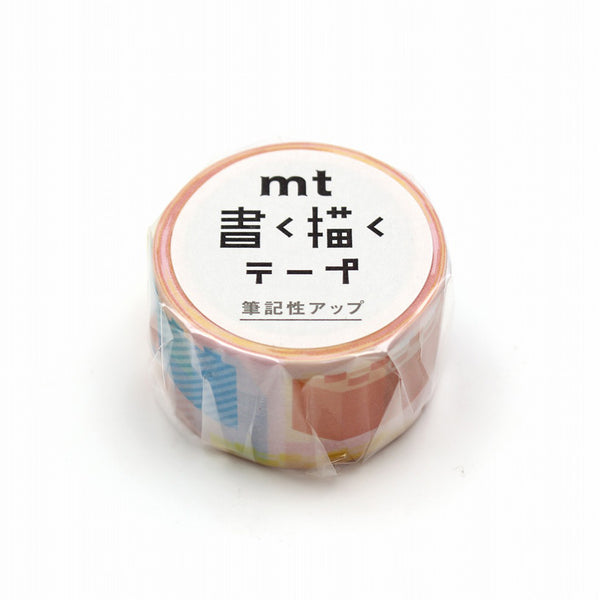 将图片加载到图库查看器,MT KakuKaku Write And Draw Washi Tape - Blocks
