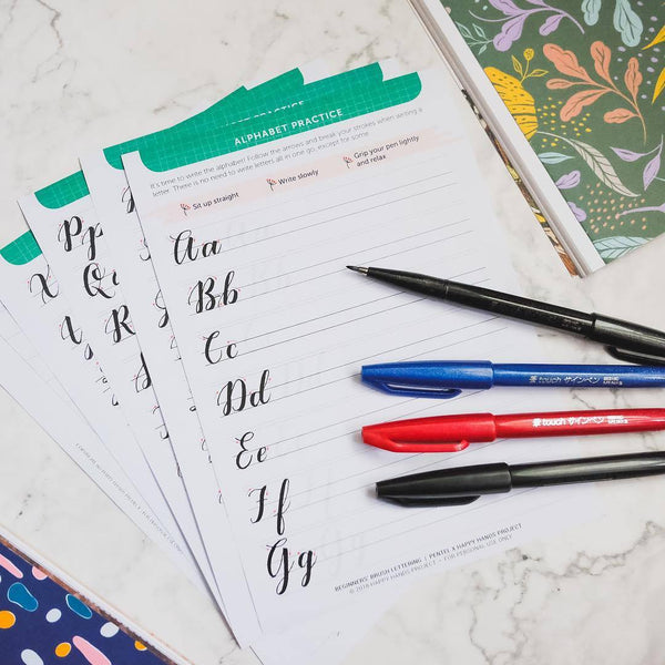 Load image into Gallery viewer, Pentel Touch Brush Sign Pen 6 Pieces Set, Pentel, Brush Pen, pentel-touch-brush-sign-pen-6-pieces-set, Bullet Journalist, For Students, Multicolour, pen under $30, touch brush sign pen, Cityluxe