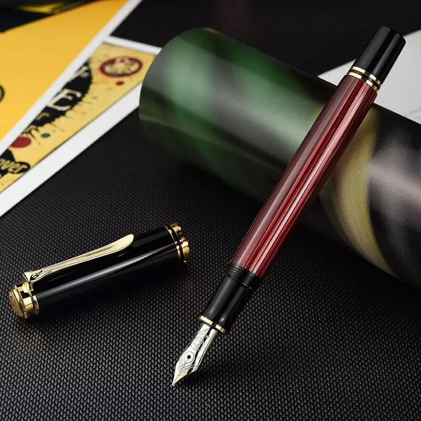 将图片加载到图库查看器,Pelikan Souverän® M400 Fountain Pen Black-Red, Pelikan, Fountain Pen, pelikan-souveran-m400-fountain-pen-black-red, Black, can be engraved, Red, Cityluxe