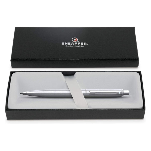 Load image into Gallery viewer, Sheaffer Sentinel Brushed Chrome Ballpoint Pen, Sheaffer, Ballpoint Pen, sheaffer-sentinel-brushed-chrome-ballpoint-pen, can be engraved, Cityluxe