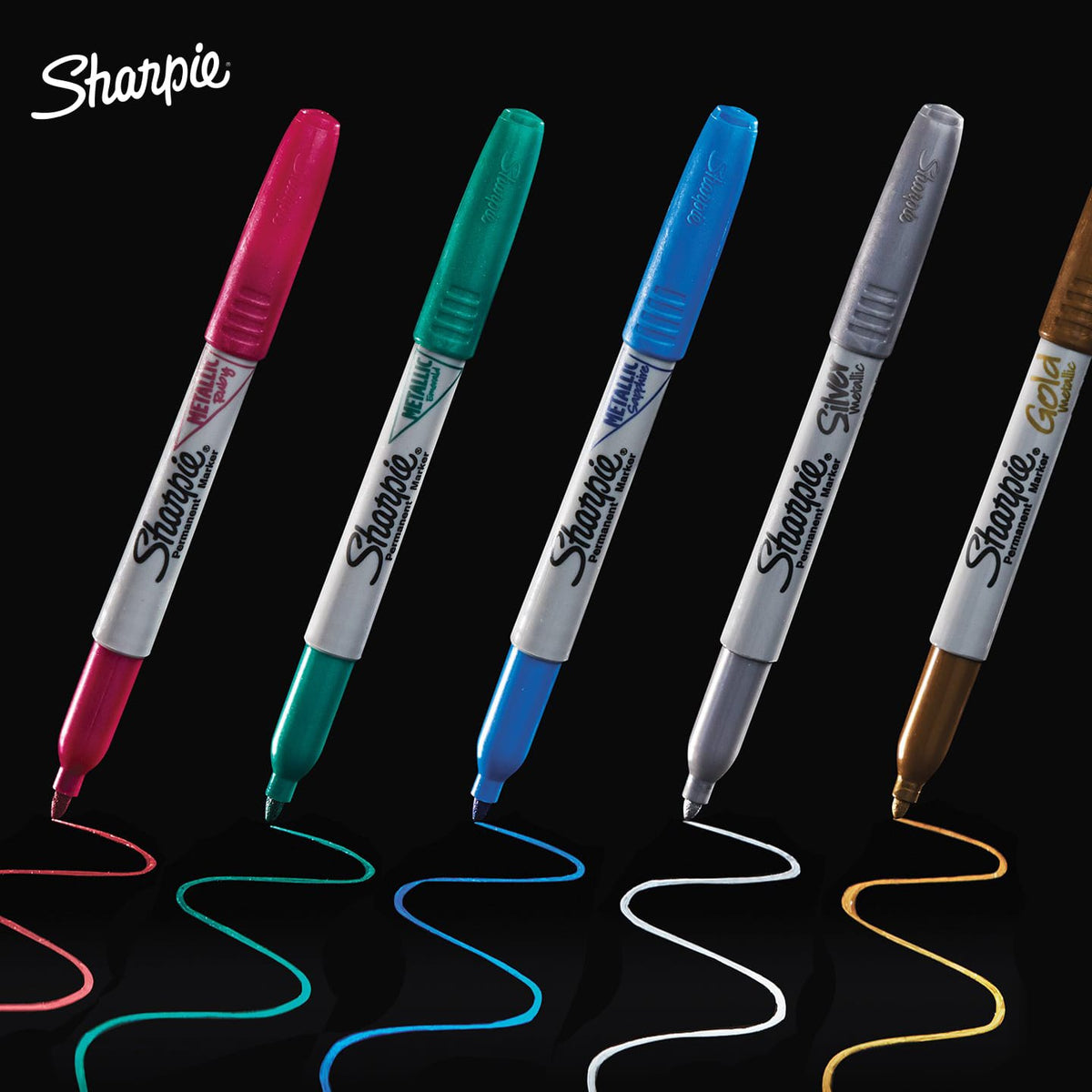 Sharpie Metallic Fine Point Permanent Markers – Cityluxe