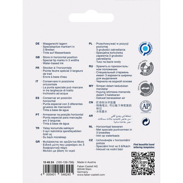 将图片加载到图库查看器,Faber-Castell Highlighter TL 46 Metallic Wallet 4x CS, B