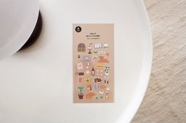이미지를 갤러리 뷰어에 로드 , Suatelier Daily Deco Stickers - Sticker Small Happiness