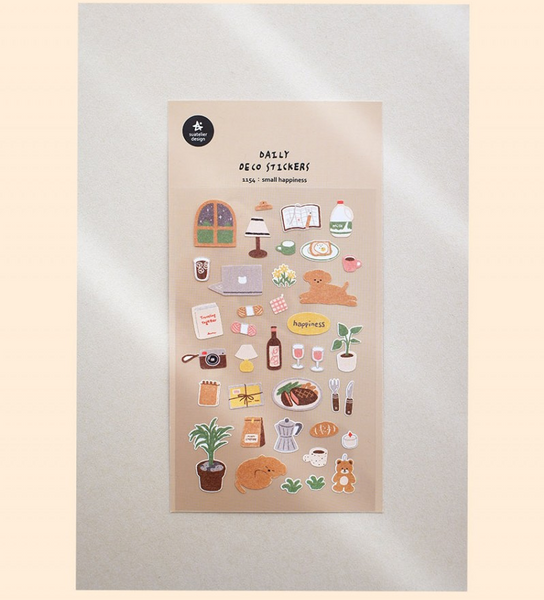 이미지를 갤러리 뷰어에 로드 , Suatelier Daily Deco Stickers - Sticker Small Happiness