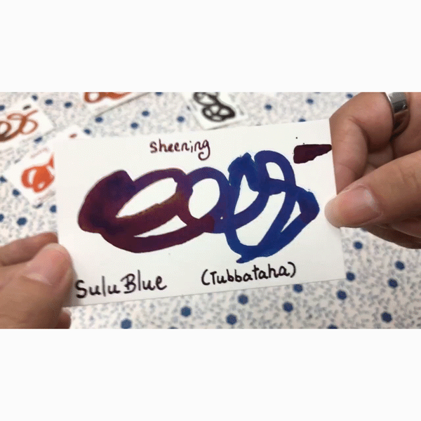 Load image into Gallery viewer, Vinta Inks 30ml Ink Bottle Sulu Blue (Tubbataha 1993), Vinta Inks, Ink Bottle, vinta-inks-30ml-ink-bottle-sulu-blue-tubbataha-1993, Blue, Inktober22, sheening, Cityluxe