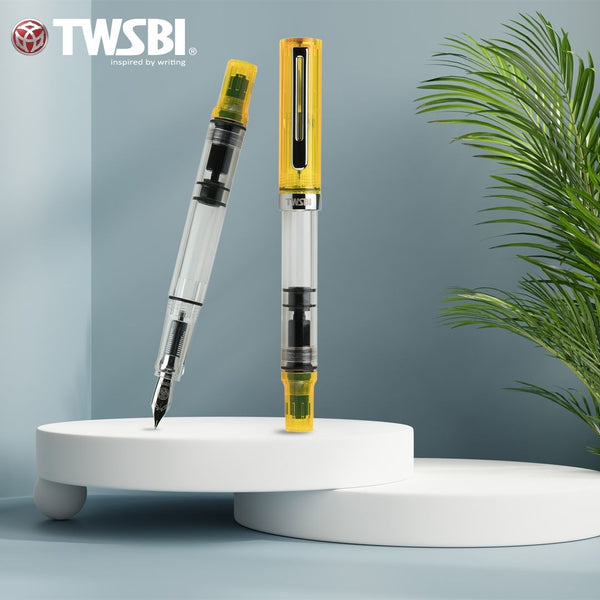 将图片加载到图库查看器,TWSBI ECO Fountain Pen Transparent Yellow, TWSBI, Fountain Pen, twsbi-eco-fountain-pen-transparent-yellow, can be engraved, Cityluxe
