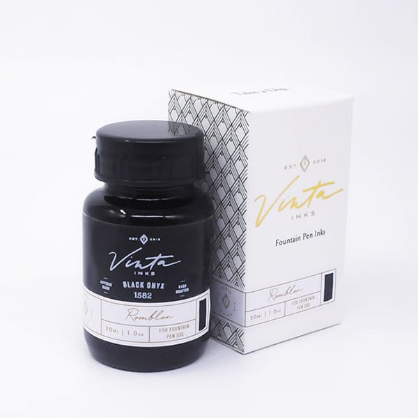 이미지를 갤러리 뷰어에 로드 , Vinta Inks 30ml Ink Bottle Black Onyx (Romblon 1582), Vinta Inks, Ink Bottle, vinta-inks-30ml-ink-bottle-black-onyx-romblon-1582, Black, Inktober22, sheening, Cityluxe