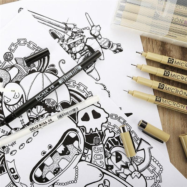 Load image into Gallery viewer, Sakura Pigma Manga Set of 6, Sakura, Pen, sakura-pigma-manga-set-set-of-6, Sakura Pen, Cityluxe