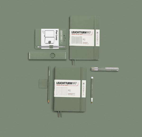 Load image into Gallery viewer, Leuchtturm1917 Drehgriffel Gel Pen Olive, Leuchtturm1917, Gel Pen, leuchtturm1917-drehgriffel-gel-pen-olive, can be engraved, Drehgriffel pen, Green, Smooth Colours, Cityluxe