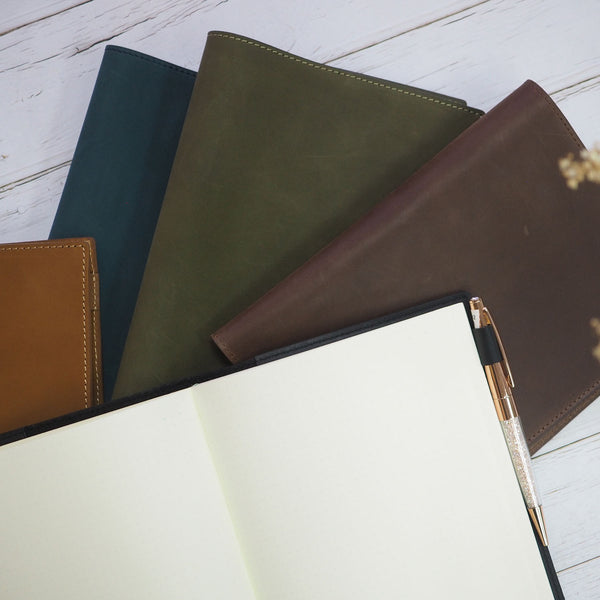 Load image into Gallery viewer, Luxo Notebook Leather Cover A5, Luxo, Notebook Cover, luxo-notebook-leather-cover-a5, , Cityluxe