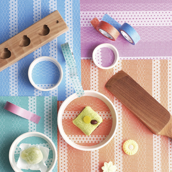 Load image into Gallery viewer, MT Deco Washi Tape Asanoha Tsuyukusa, MT Tape, Washi Tape, mt-deco-washi-tape-asanoha-tsuyukusa, mt2020aw, Cityluxe