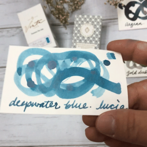 Load image into Gallery viewer, Vinta Inks 30ml Ink Bottle Deepwater Blue (Lucia 1952), Vinta Inks, Ink Bottle, vinta-inks-30ml-ink-bottle-deepwater-blue-lucia-1952, Blue, Inktober22, Cityluxe