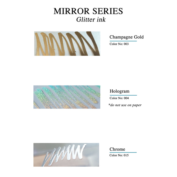 Load image into Gallery viewer, Dominant Industry Mirror 25ml Ink Bottle (for Dip Pen), Dominant Industry, Ink Bottle, dominant-industry-mirror-25ml-ink-bottle, Hologran, Inktober22, Cityluxe