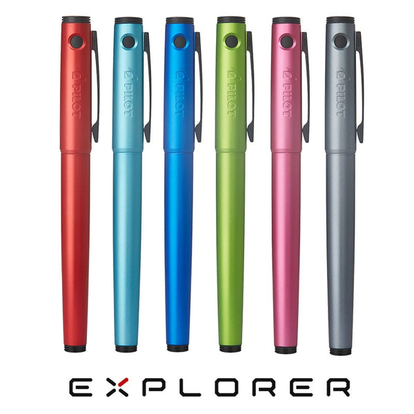Load image into Gallery viewer, Pilot Explorer Fountain Pen, PILOT, Fountain Pen, pilot-explorer-fountain-pen, Blue, can be engraved, Green, Grey, Pink, Red, Cityluxe