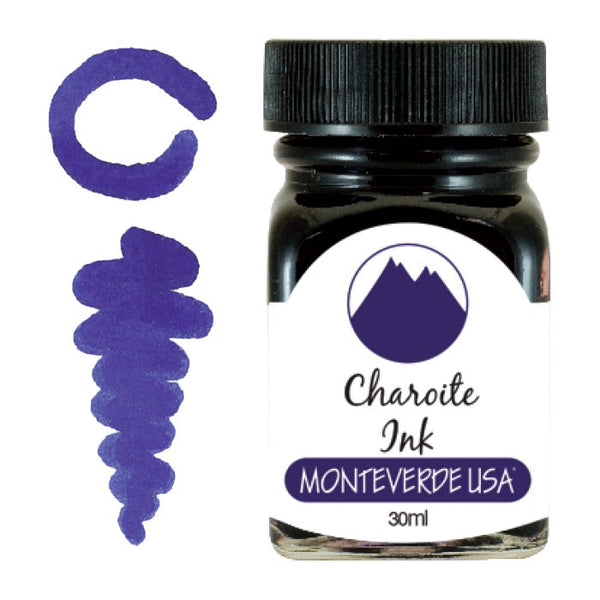 Load image into Gallery viewer, Monteverde 30ml Ink Bottle Charoite, Monteverde, Ink Bottle, monteverde-30ml-ink-bottle-charoite, G309, Ink & Refill, Ink bottle, Monteverde, Monteverde Ink Bottle, Monteverde Refill, Pen Lovers, Purple, Cityluxe