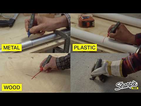 Load and play video in Gallery viewer, Sharpie Pro Permanent Marker Set of 4 (for Wet & Oily Surface)