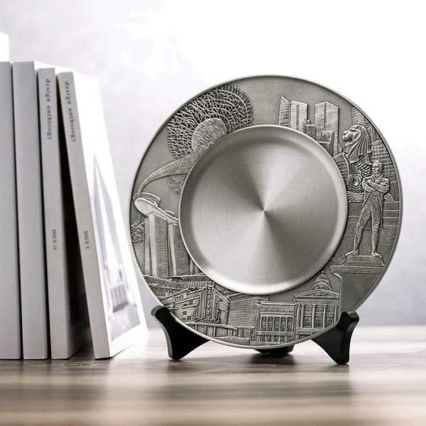 将图片加载到图库查看器,Royal Selangor Singapore Scenes Civic District Plate