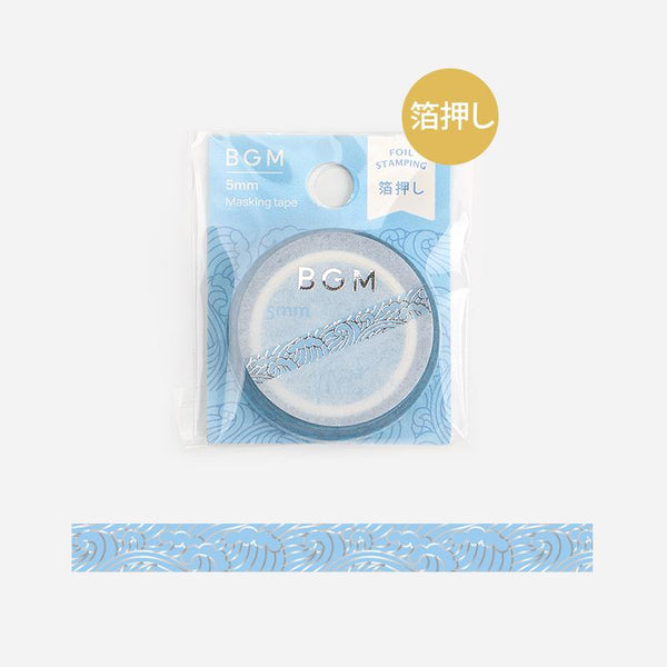 Load image into Gallery viewer, BGM Blue Sea Wave Masking Tape, BGM, Masking Tape, bgm-blue-sea-wave-masking-tape, BGM, Blue, Masking Tape, New November, Sea, Cityluxe