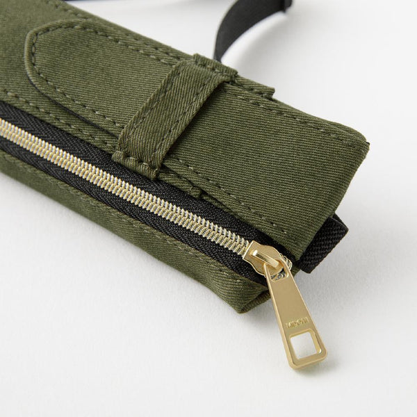 이미지를 갤러리 뷰어에 로드 , Midori Book Band Pen Case For B6 A5 Notebook Khaki