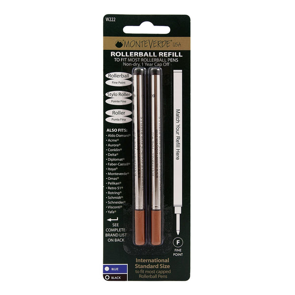 Load image into Gallery viewer, Monteverde Rollerball Refill to Fit Waterman Rollerball Pen, Pack of 2, Monteverde, Rollerball Pen Refill, monteverde-rollerball-refill-to-fit-waterman-rollerball-pen-pack-of-2, , Cityluxe
