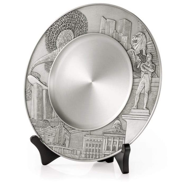 将图片加载到图库查看器,Royal Selangor Singapore Scenes Civic District Plate