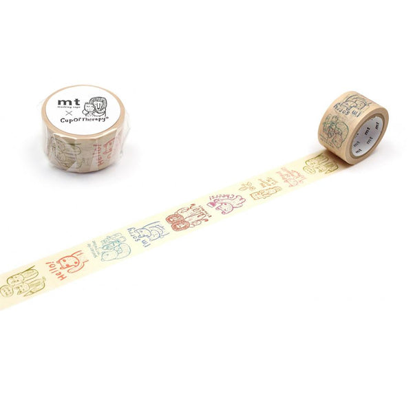Load image into Gallery viewer, MT x Scandinavian Washi Tape Cup Of Therapy Message 7m, MT Tape, Washi Tape, mt-x-scandinavian-washi-tape-cup-of-therapy-message-7m, 7m, MT 2022 Summer, New August, New September, Scandinavian, Cityluxe