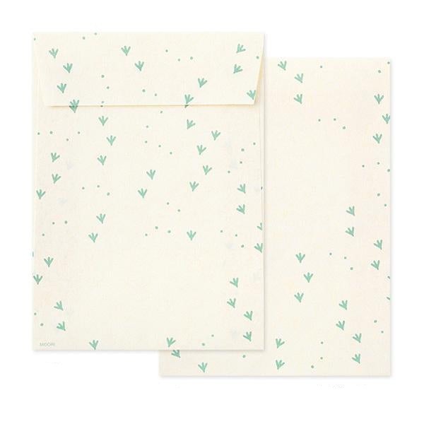 Load image into Gallery viewer, Midori Letter Set Die-Cut Animal - Penguin Pattern