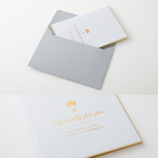 画像をギャラリービューアに読み込む, Midori Balloon Foldable Signature Board B6 With Envelope