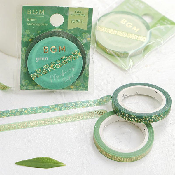 将图片加载到图库查看器,BGM Green Pattern Masking Tape, BGM, Masking Tape, bgm-green-pattern-masking-tape, BGM, Green, Masking Tape, New November, Cityluxe