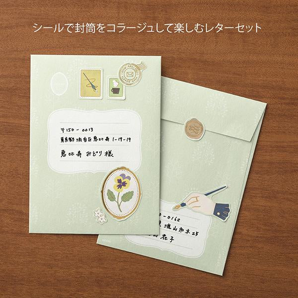 Load image into Gallery viewer, Midori Letter Set Collage - Stationery Pattern