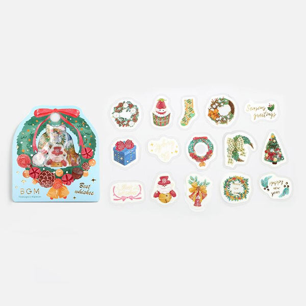 이미지를 갤러리 뷰어에 로드 , BGM Christmas Decoration Flakes Seal, BGM, Flakes Seal, bgm-christmas-decoration-flakes-seal, BGM, Christmas, Flakes Seal, New October, Washi Tapes, Cityluxe
