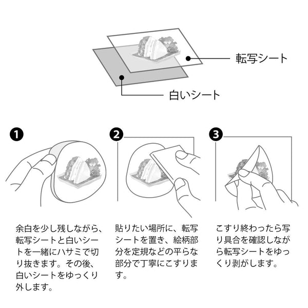 画像をギャラリービューアに読み込む, Midori Transfer Sticker - Lunch Motifs