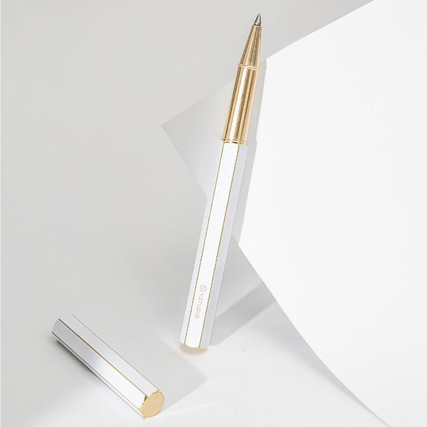 画像をギャラリービューアに読み込む, Ystudio Classic Revolve Rollerball Pen - White