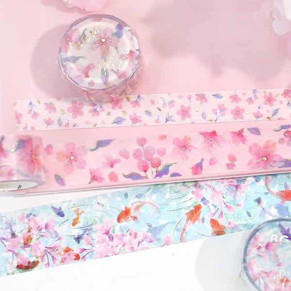 Load image into Gallery viewer, BGM Sakura Watercolor Masking Tape, BGM, Masking Tape, bgm-sakura-watercolor-masking-tape, BGM, Masking Tape, New January, Spring, Cityluxe