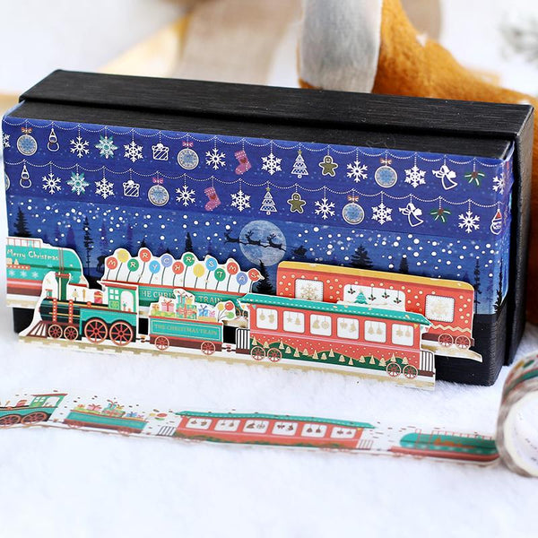 이미지를 갤러리 뷰어에 로드 , BGM Christmas Snow Ornaments Masking Tape, BGM, Washi Tape, bgm-christmas-snow-ornaments-masking-tape, Blue, Christmas, For Crafters, Masking Tape, New October, washi tape, Cityluxe