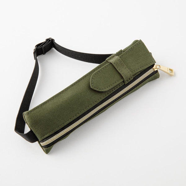 이미지를 갤러리 뷰어에 로드 , Midori Book Band Pen Case For B6 A5 Notebook Khaki