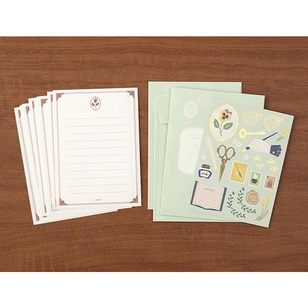 Load image into Gallery viewer, Midori Letter Set Collage - Stationery Pattern