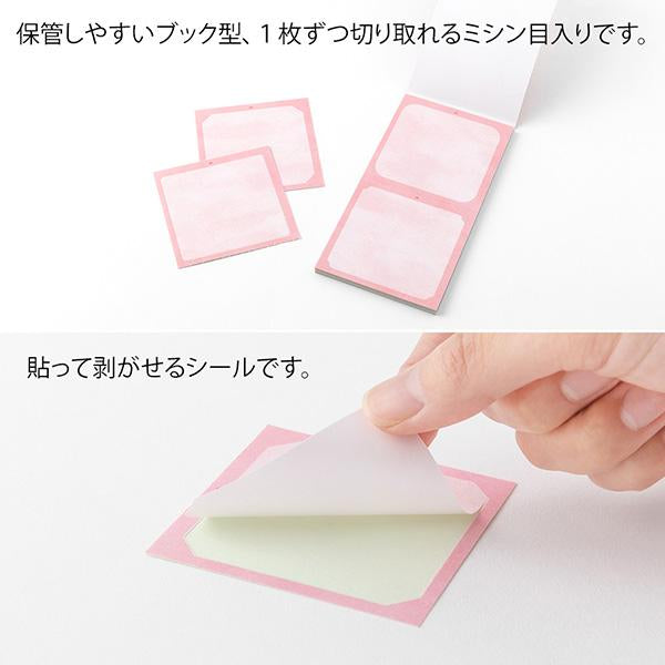 画像をギャラリービューアに読み込む, Midori Stickers Book For Pre-Inked Stamp - Warm Colors